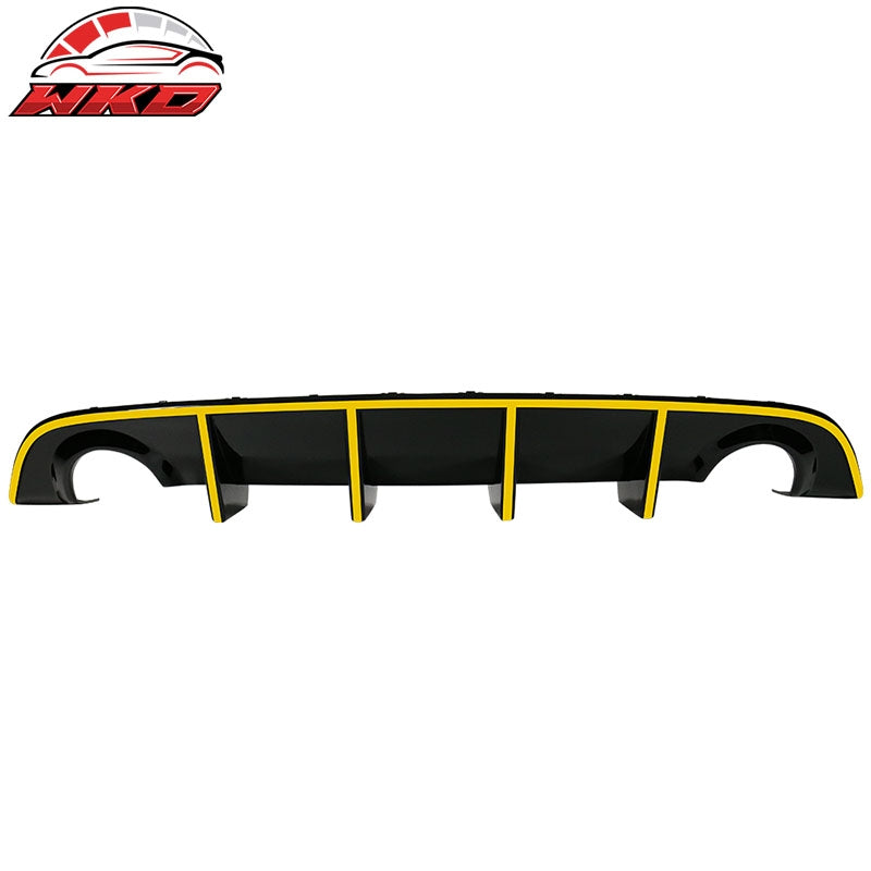 Fits 15-23 Dodge Charger SRT OE Style Rear Diffuser with Yellow Reflective Tape