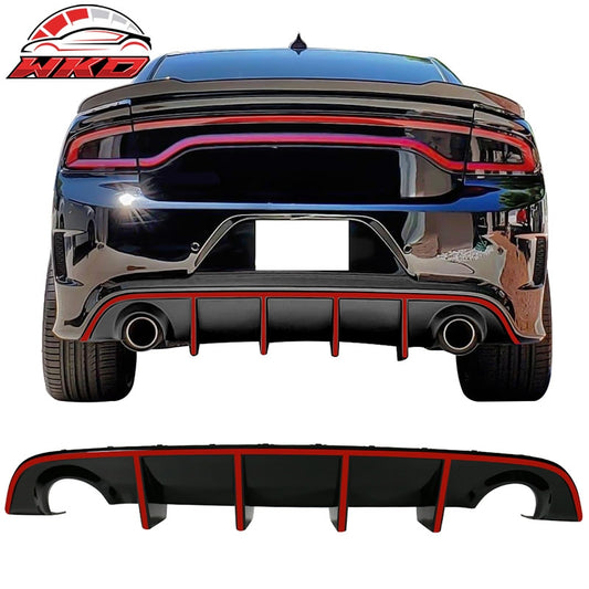 Wholesale 15-23 Dodge Charger SRT OE Style Rear Diffuser with Red Reflective Tape