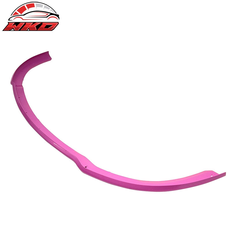 Fits 15-23 Dodge Charger SRT Pink Front Bumper Lip Protector ABS Injection 1PC