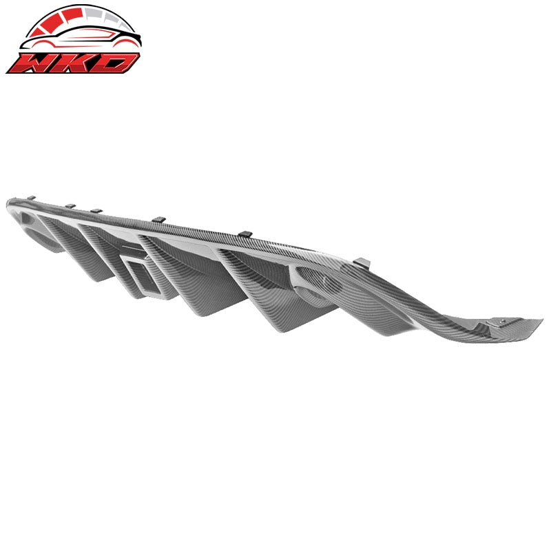 Wholesale 15-23 Dodge Charger SRT Rear Bumper Diffuser Valance W/LED Brake Light Lamp - Wikond Auto