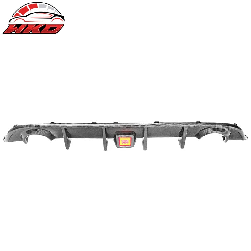 Wholesale 15-23 Dodge Charger SRT Rear Bumper Diffuser Valance W/LED Brake Light Lamp - Wikond Auto