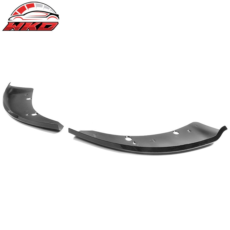 Fits 15-23 Dodge Charger SRT Scat Pack 2PC Front Bumper Lip Splitter Gloss Black