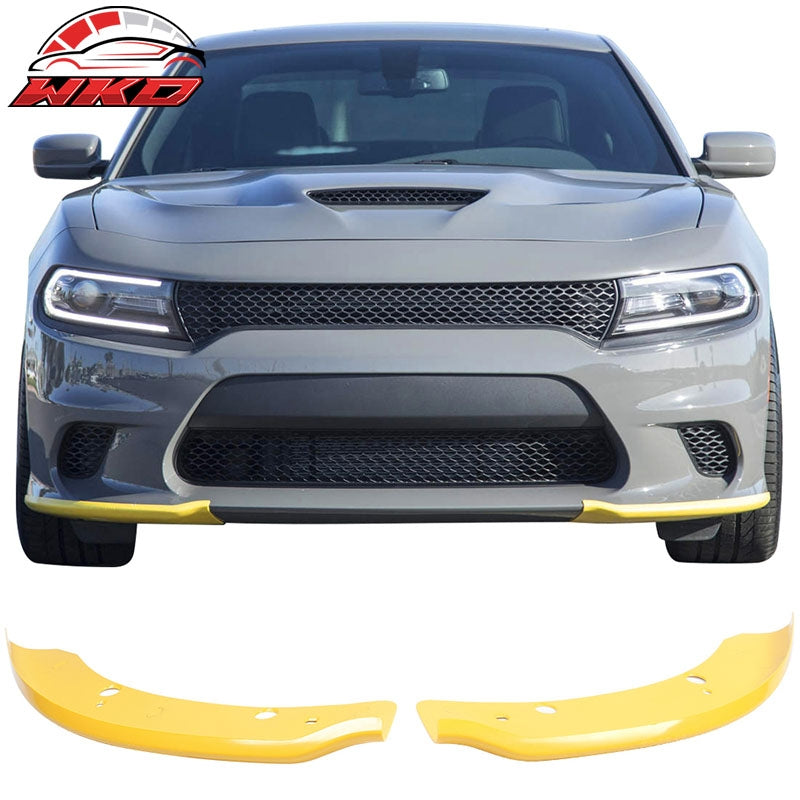 Wholesale 15-23 Dodge Charger SRT Scat Pack Front Bumper Lip Splitter Protector 2PCS