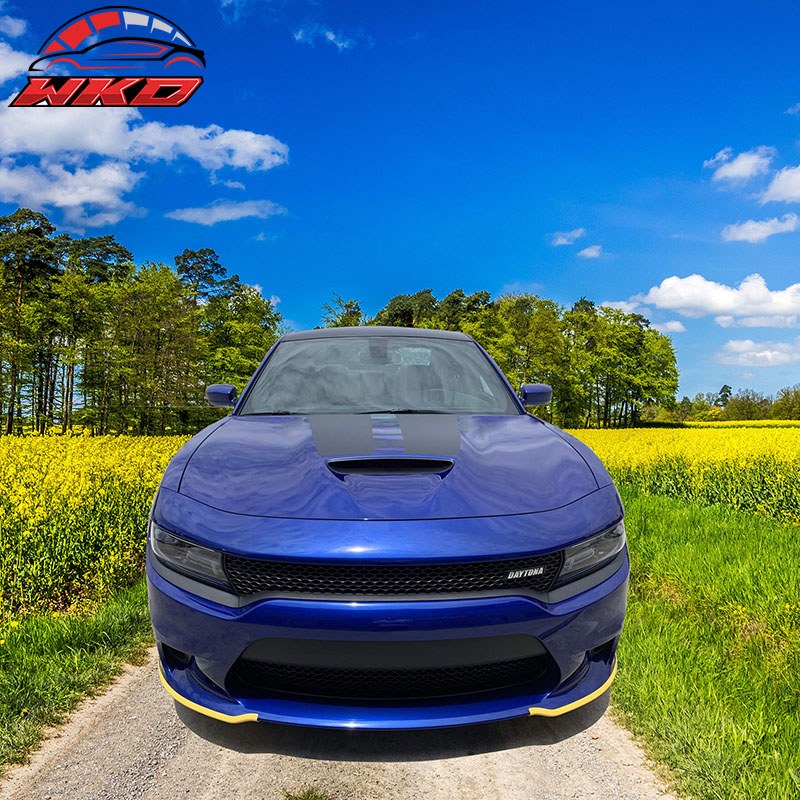 Fits 15-23 Dodge Charger SRT Scat Pack Front Bumper Lip Splitter Protector 2PCS