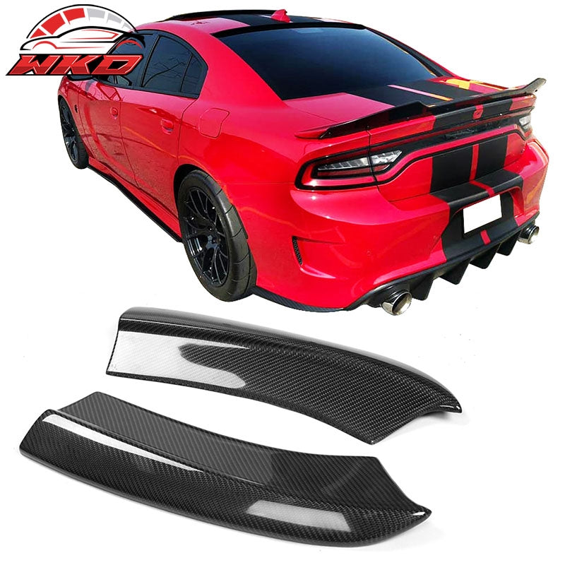 Wholesale 15-23 Dodge Charger SRT Style 2PCS Rear Bumper Aprons Spat Carbon Fiber CF