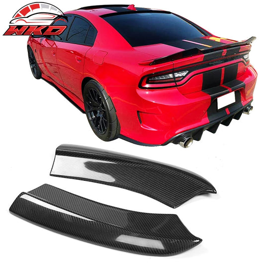 Wholesale 15-23 Dodge Charger SRT Style 2PCS Rear Bumper Aprons Spat Carbon Fiber CF
