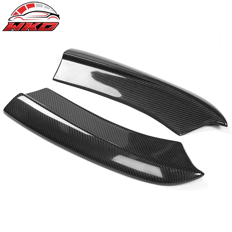 Fits 15-23 Dodge Charger SRT Style 2PCS Rear Bumper Aprons Spat Carbon Fiber CF
