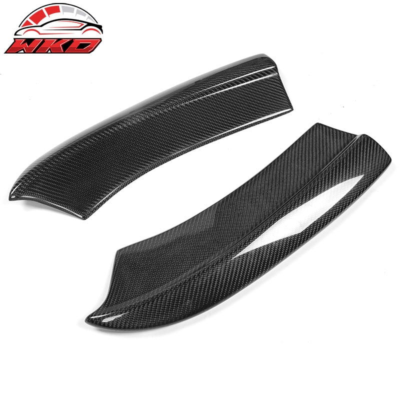 Fits 15-23 Dodge Charger SRT Style 2PCS Rear Bumper Aprons Spat Carbon Fiber CF