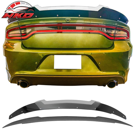 Wholesale 11-23 Dodge Charger SRT Style Trunk Spoiler Venom V2 Wickerbill Gurney Flap - Wikond Auto