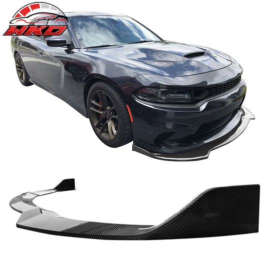 Wholesale 15-23 Dodge Charger SRT V1 Front Bumper Lip 3PCS Carbon Fiber Print ABS