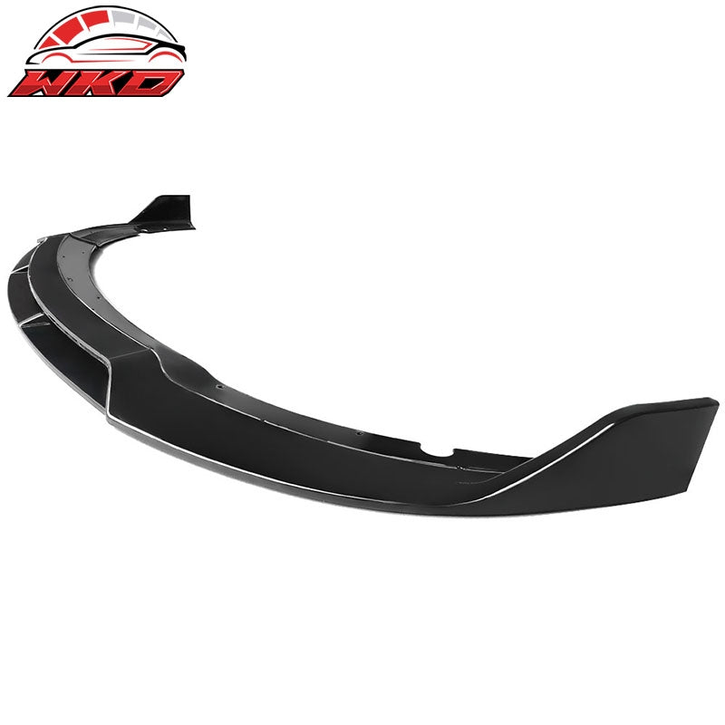 Fits 15-23 Dodge Charger SRT V2 Style Gloss Black Front Bumper Lip Spoiler 4PCS