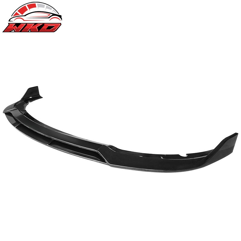 Fits 15-23 Dodge Charger SRT V2 Style Gloss Black Front Bumper Lip Spoiler 4PCS