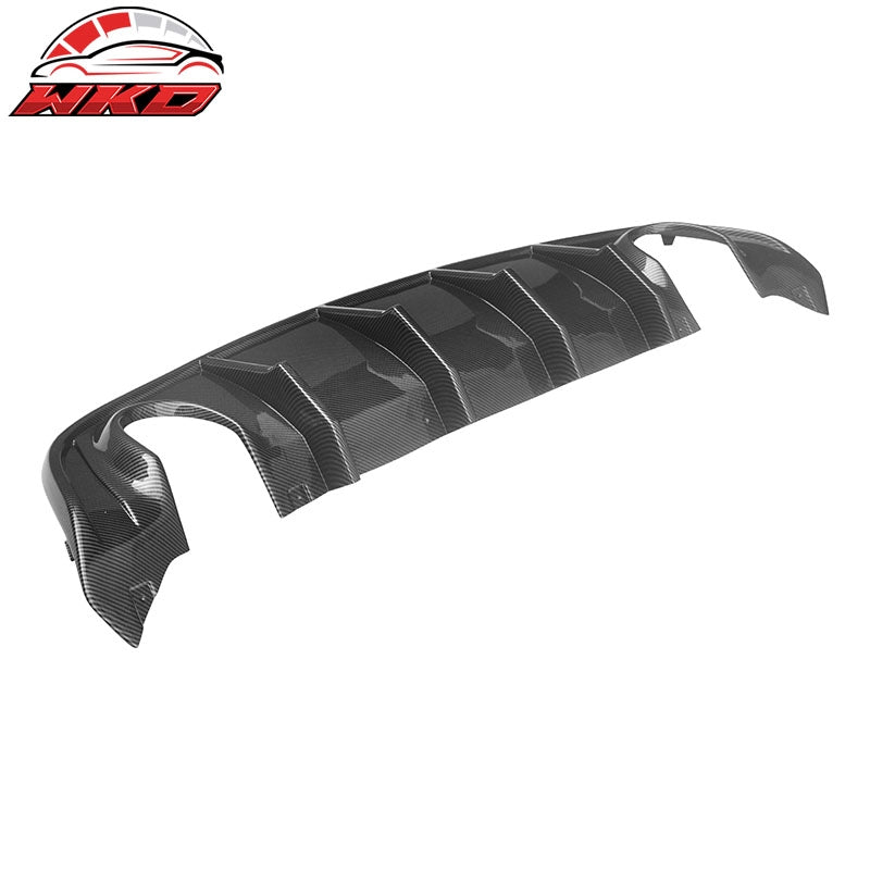 Fits 15-23 Dodge Charger SRT Rear Bumper Lip Diffuser Valance Carbon Fiber Print
