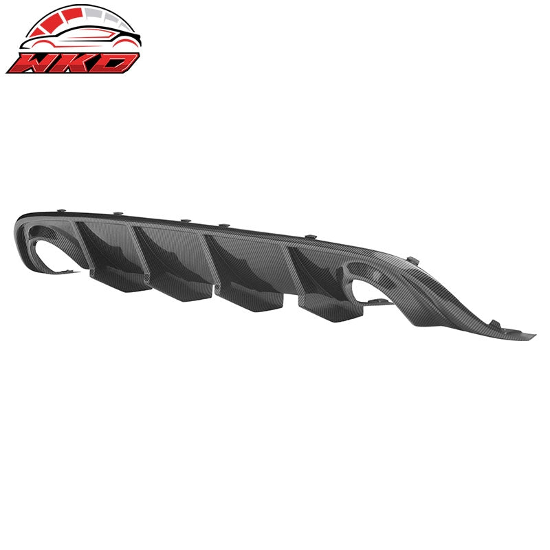 Fits 15-23 Dodge Charger SRT Rear Bumper Lip Diffuser Valance Carbon Fiber Print