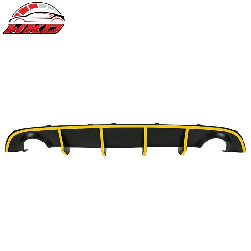 Wholesale 15-23 Dodge Charger SRT V2 Style Rear Diffuser with Yellow Reflective Tape