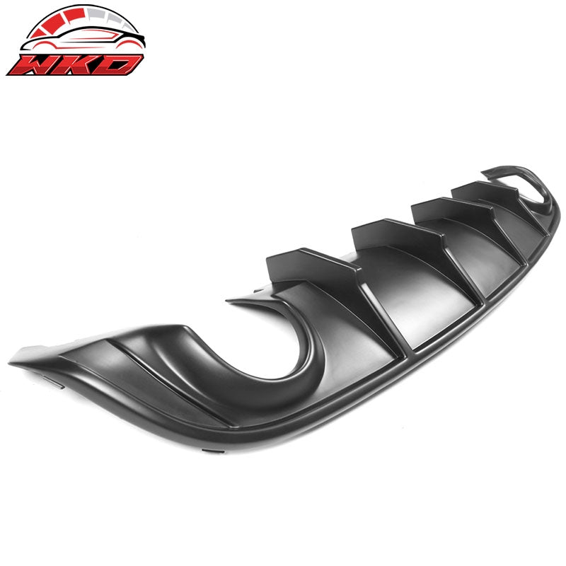 Fits 15-23 Dodge Charger SRT V2 Style Rear Diffuser with Yellow Reflective Tape