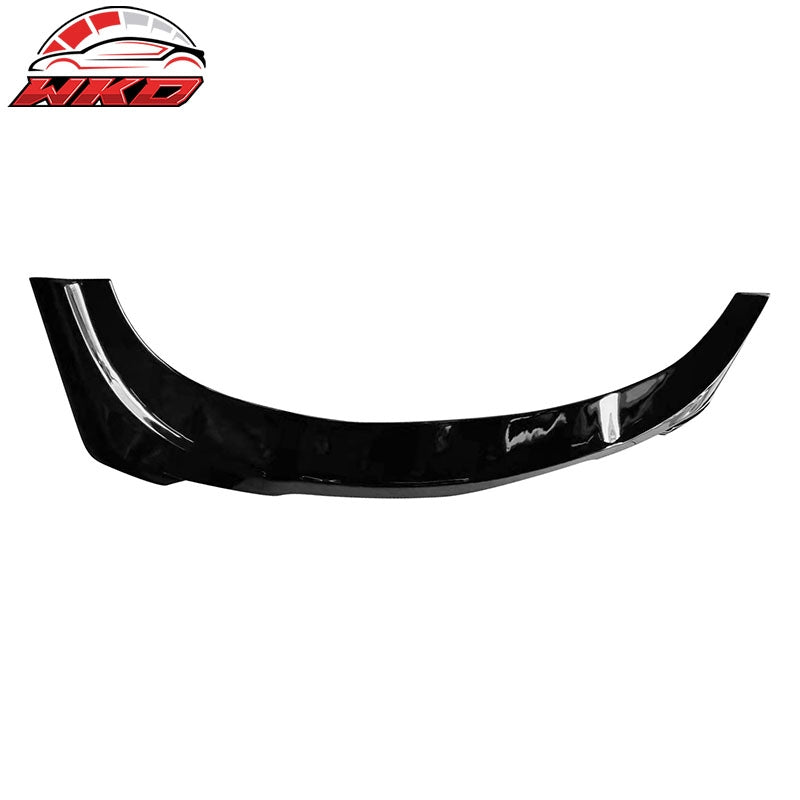 Fits 15-23 Dodge Charger SRT V3 Style Front Bumper Lip Spoiler PP Gloss Black