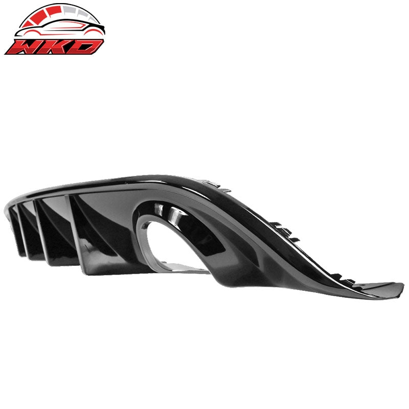 Fits 15-23 Dodge Charger SRT V3 Style Gloss Black Rear Bumper Diffuser - PP