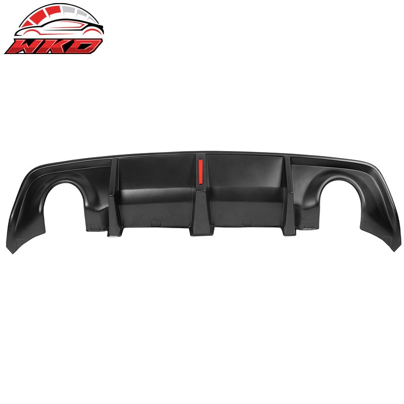 Fits 20-23 Dodge Charger Widebody IKON Style Rear Diffuser W/LED PP Matte Black