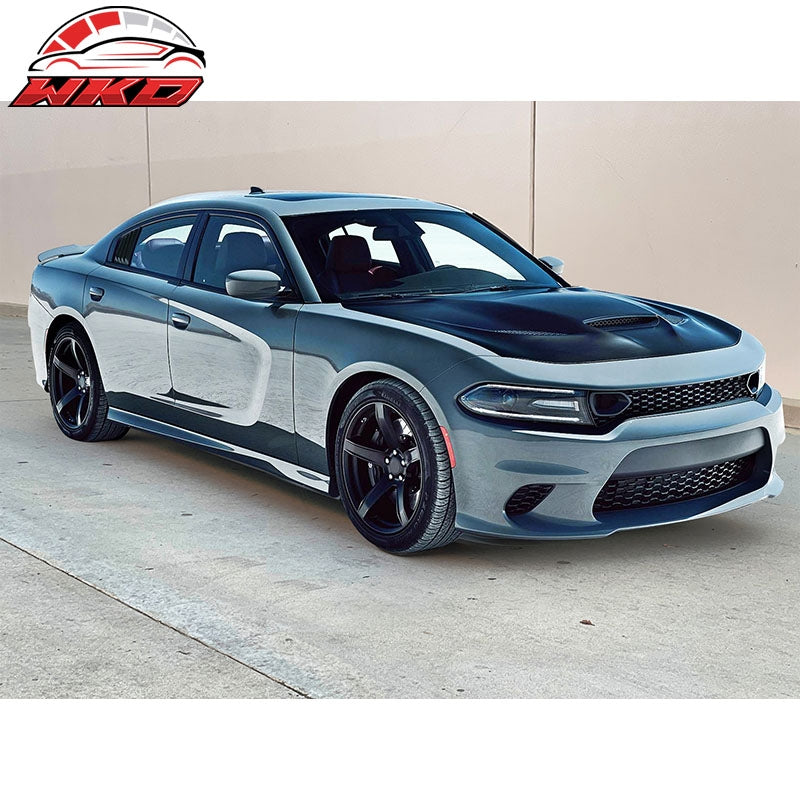 Fits 11-23 Dodge Charger V1 Style Side Window Scoop Louver Gloss Black