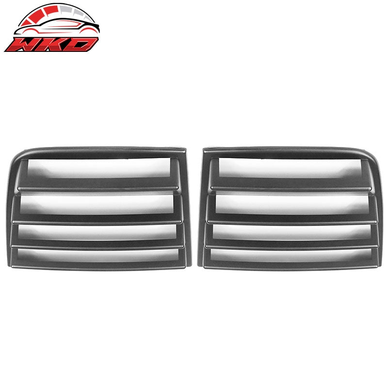Fits 11-23 Dodge Charger V1 Style Side Window Scoop Louver Cover Matte Black PP
