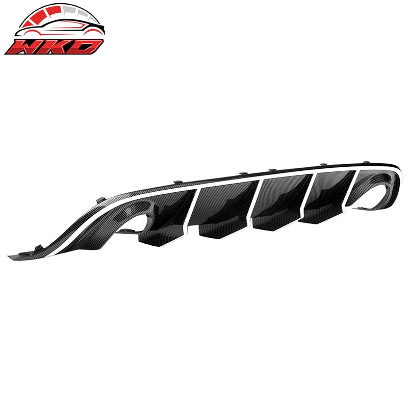 Fits 15-23 Dodge Charger V2 Rear Diffuser Carbon Fiber Print W/Reflective Tape