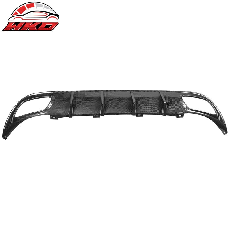 Fits 15-23 Dodge Charger V2 Style Rear Diffuser Bumper Lip Carbon Fiber Print PP
