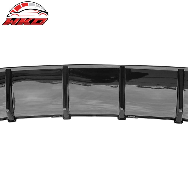 Fits 15-23 Dodge Charger V2 Style Rear Diffuser Bumper Lip Gloss Black - PP