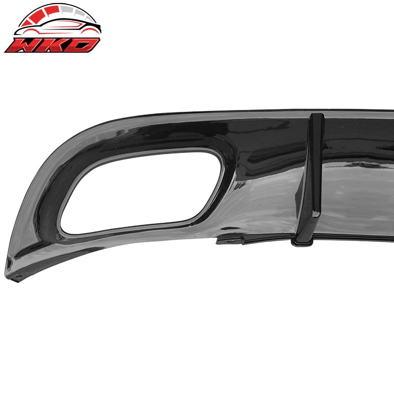 Fits 15-23 Dodge Charger V2 Style Rear Diffuser Bumper Lip Gloss Black - PP