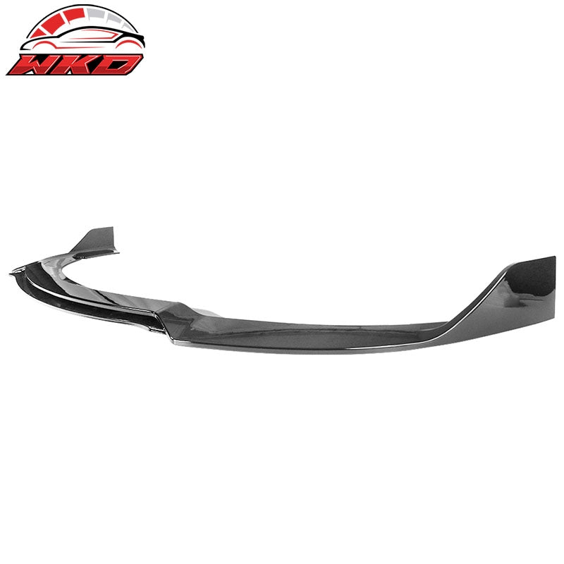 Fits 15-23 Dodge Charger V3 Style 4PCS Front Bumper Lip Spoiler ABS Gloss Black