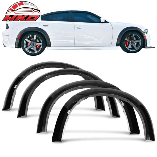 Wholesale 15-23 Dodge Charger Widebody Style Gloss Black Fender Flares Cover 10PC ABS