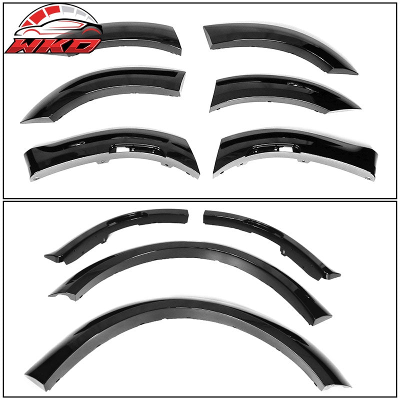 Fits 15-23 Dodge Charger Widebody Style Gloss Black Fender Flares Cover 10PC ABS