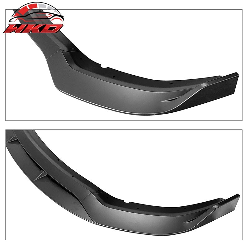 Fits 20-23 Dodge Charger Widebody IKON Style Matte Black Front Bumper Lip 4PCS