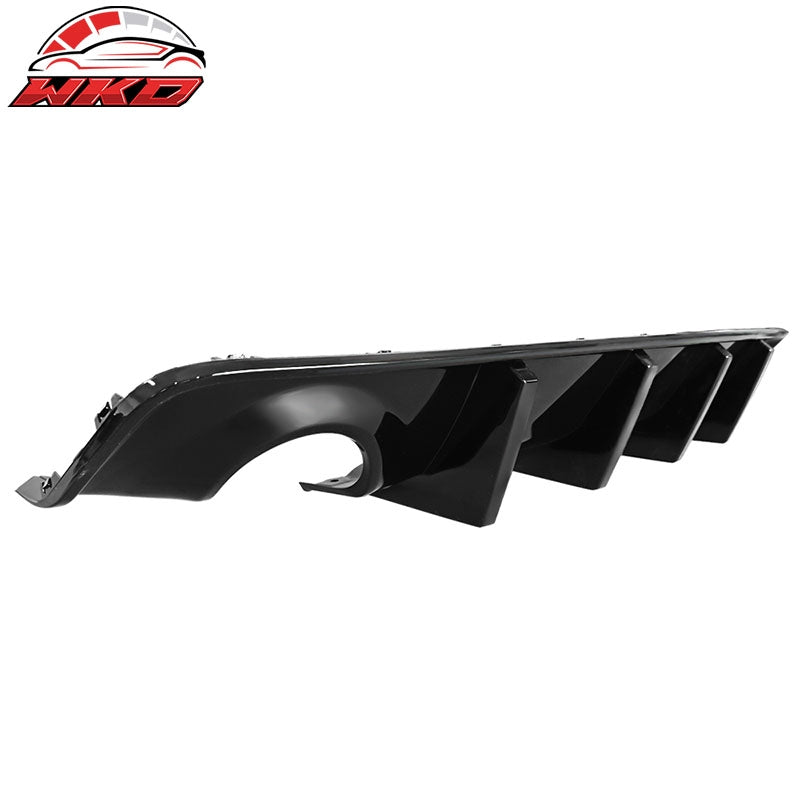 Fits 20-23 Dodge Charger Widebody IKON Style Rear Bumper Diffuser PP Gloss Black