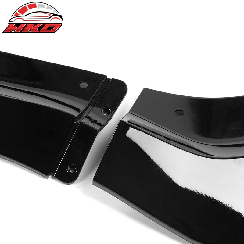 Fits 20-23 Dodge Charger Widebody IKON V2 Style Gloss Black Front Bumper Lip 4PC