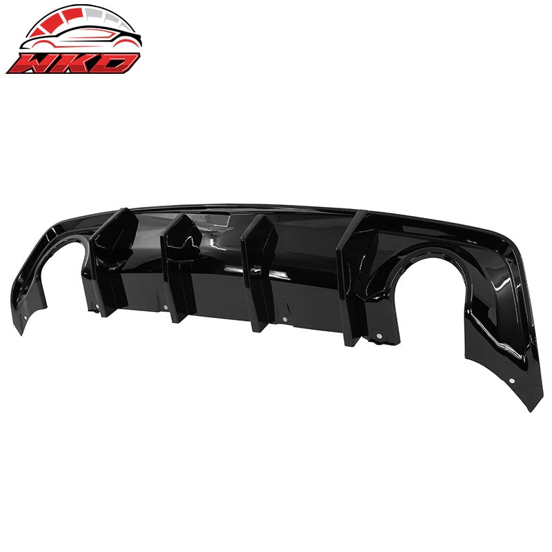Wholesale 20-23 Dodge Charger Widebody IKON V2 Style 2PC Rear Diffuser PP Gloss Black