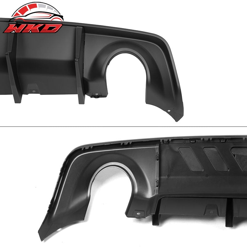 Fits 20-23 Dodge Charger Widebody IKON V3 Style Matte Black Rear Diffuser 2PCS