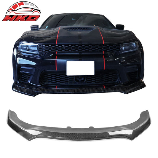 Wholesale 20-23 Dodge Charger Widebody IKON V4 Carbon Fiber Print Front Bumper Lip PP - Wikond Auto