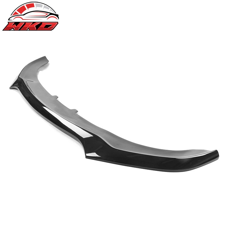 Fits 20-23 Dodge Charger Widebody IKON V4 Style Gloss Black Front Bumper Lip PP