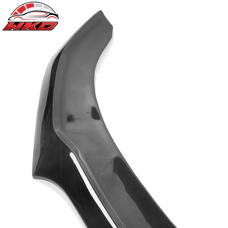 Fits 20-23 Dodge Charger Widebody IKON V4 Style Gloss Black Front Bumper Lip PP