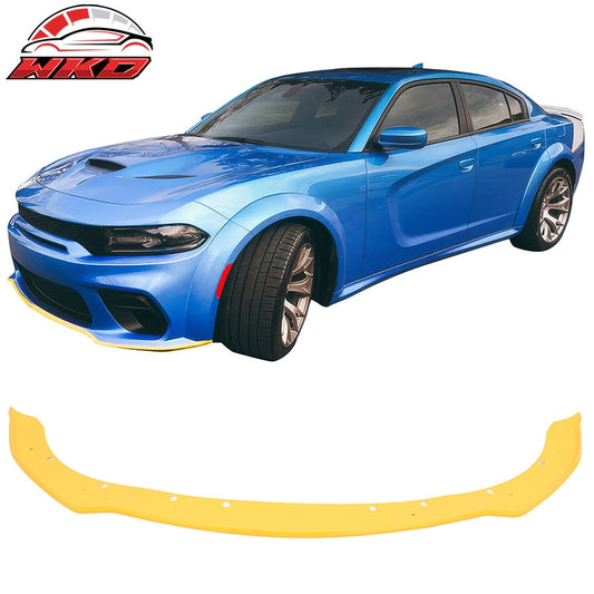 Wholesale 20-23 Dodge Charger Widebody OE Style Front Bumper Lip Protector Yellow ABS - Wikond Auto