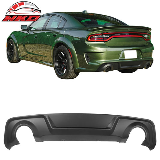 Wholesale 20-23 Dodge Charger Widebody Rear Bumper Diffuser OE Style Lip Matte Black - Wikond Auto