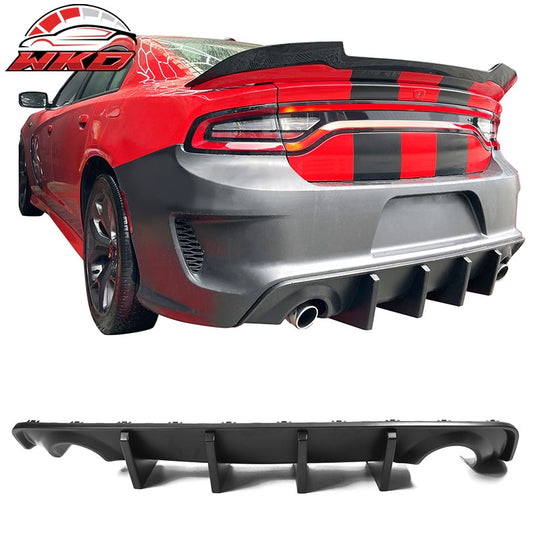 Wholesale 20-23 Dodge Charger Widebody IKON Style Rear Bumper Diffuser PP Matte Black