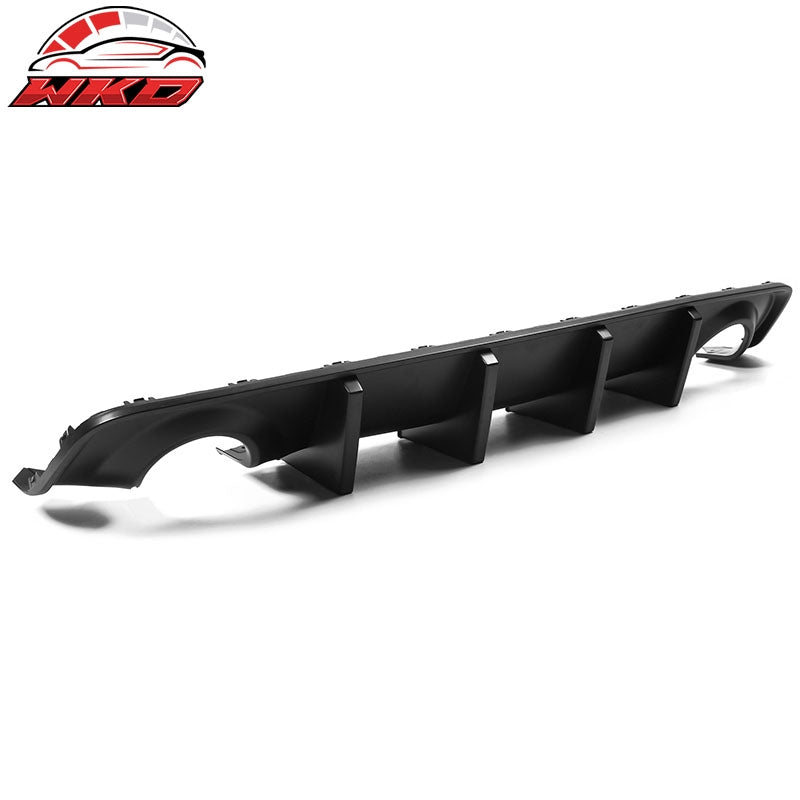Fits 20-23 Dodge Charger Widebody IKON Style Rear Bumper Diffuser PP Matte Black