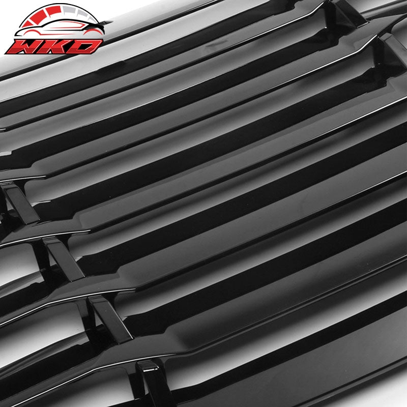 Fits 11-23 Dodge Charger IKON Style Window Louvers Cover Gloss Black 2PCS