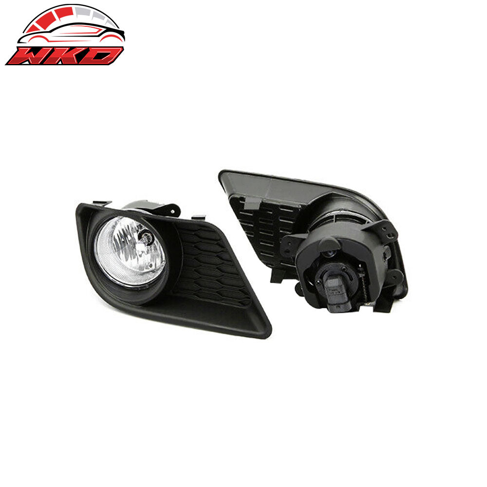 Fits 11-14 Dodge Charger Bumper Assembly Fog Lights w/ Bulbs Clear Lens