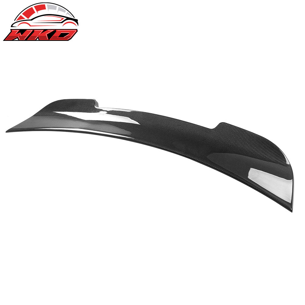 Fits 15-23 Dodge Charger Sedan SK Style Carbon Fiber Rear Trunk Spoiler Wing