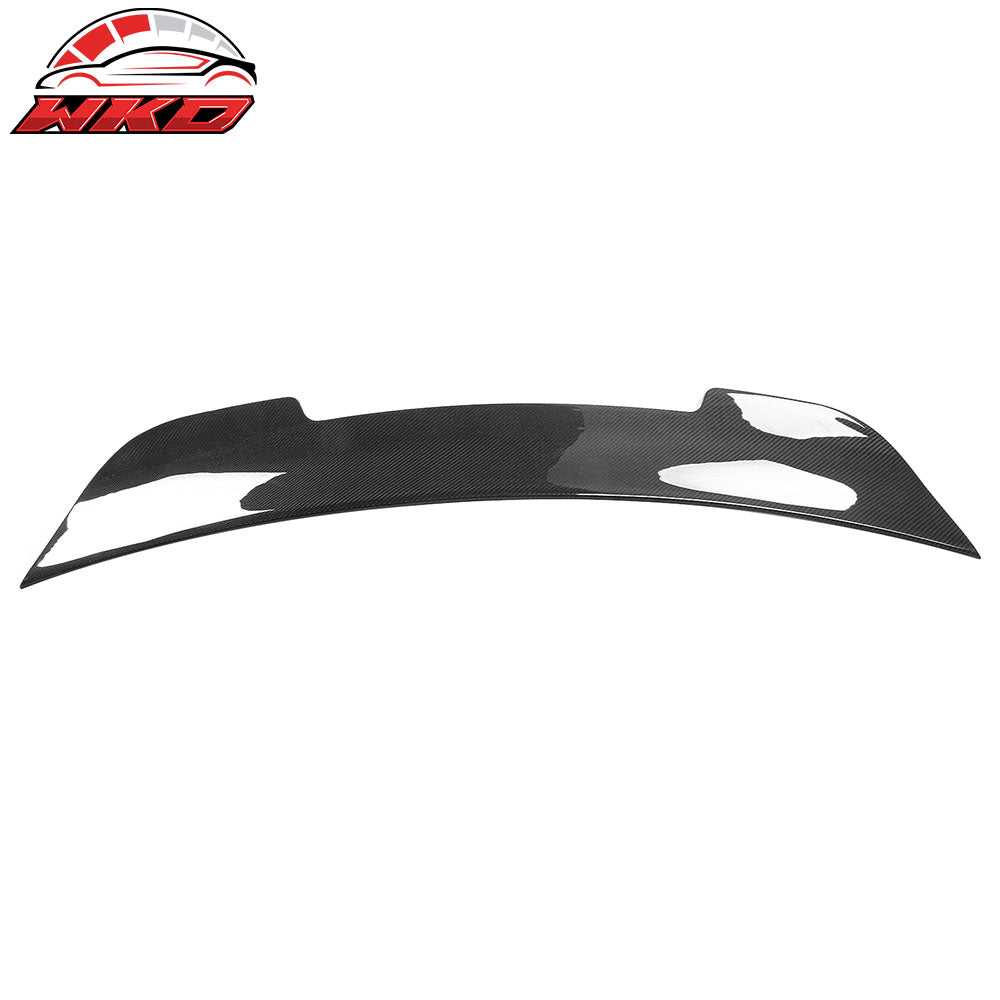 Fits 15-23 Dodge Charger Sedan SK Style Carbon Fiber Rear Trunk Spoiler Wing