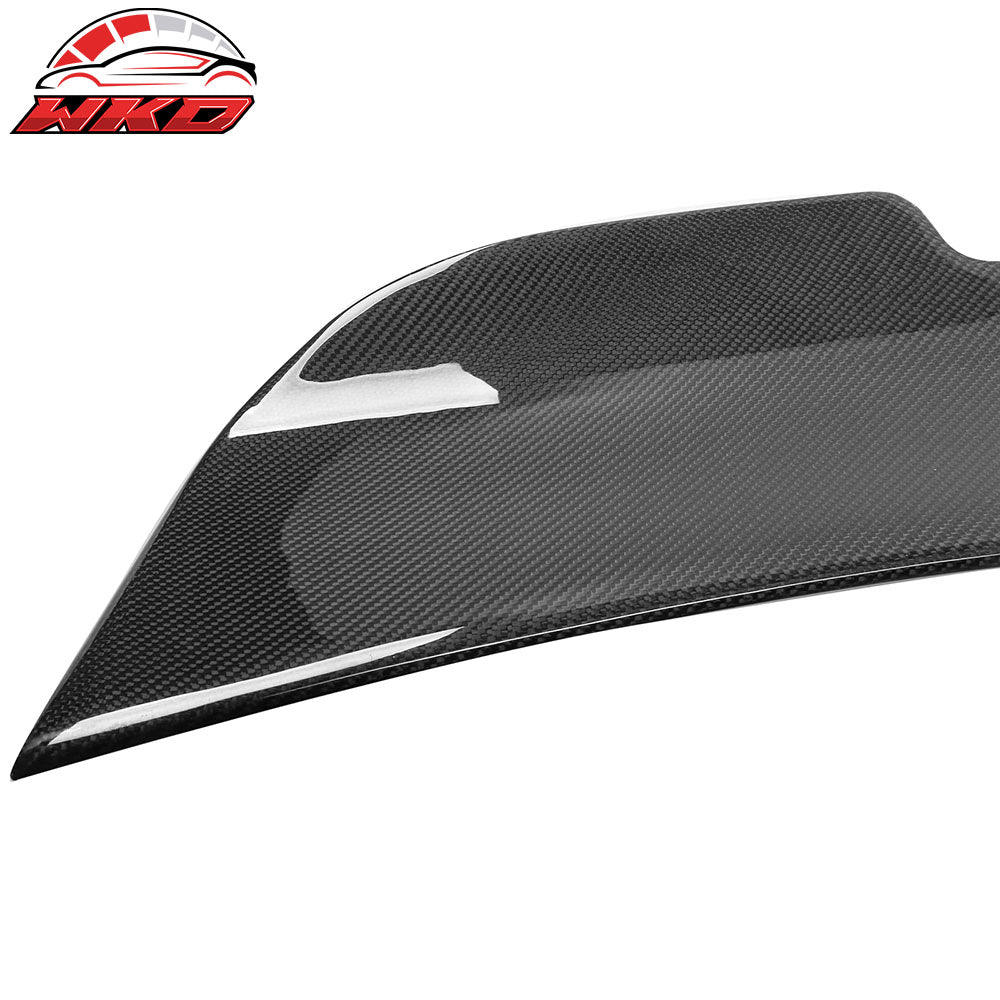 Fits 15-23 Dodge Charger Sedan SK Style Carbon Fiber Rear Trunk Spoiler Wing