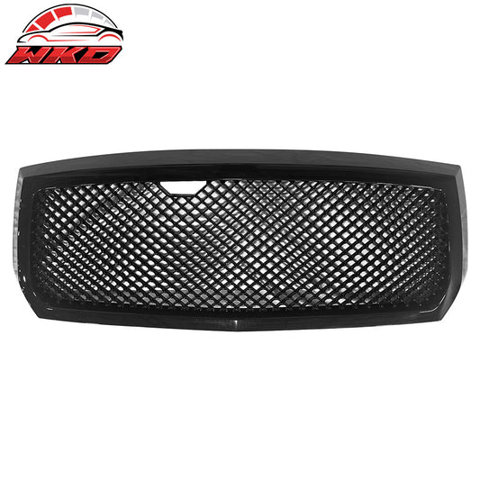 Wholesale 05-07 Dodge Dakota Mesh Style Front Bumper Hood Upper Grille Gloss Black